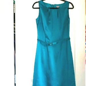 Ann Taylor Turquoise Dress Sz4